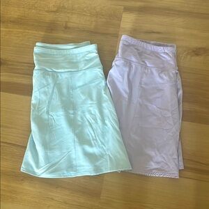 Lot of two RBX skorts size large.  Both EUC!